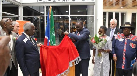 Dr Frans Aupa Indongo and Honourable Clemens H. Kashuupulwa Governor of the Oshana Region