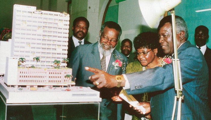 Frans Indongo presenting Frans Indongo Gardens prototype